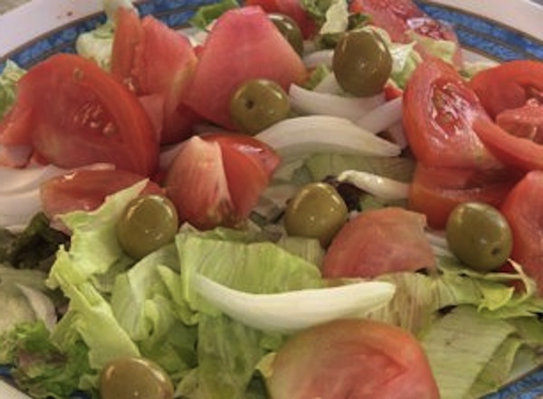 Salade Valencienne Ensalada Valenciana gros plan pour la Paella